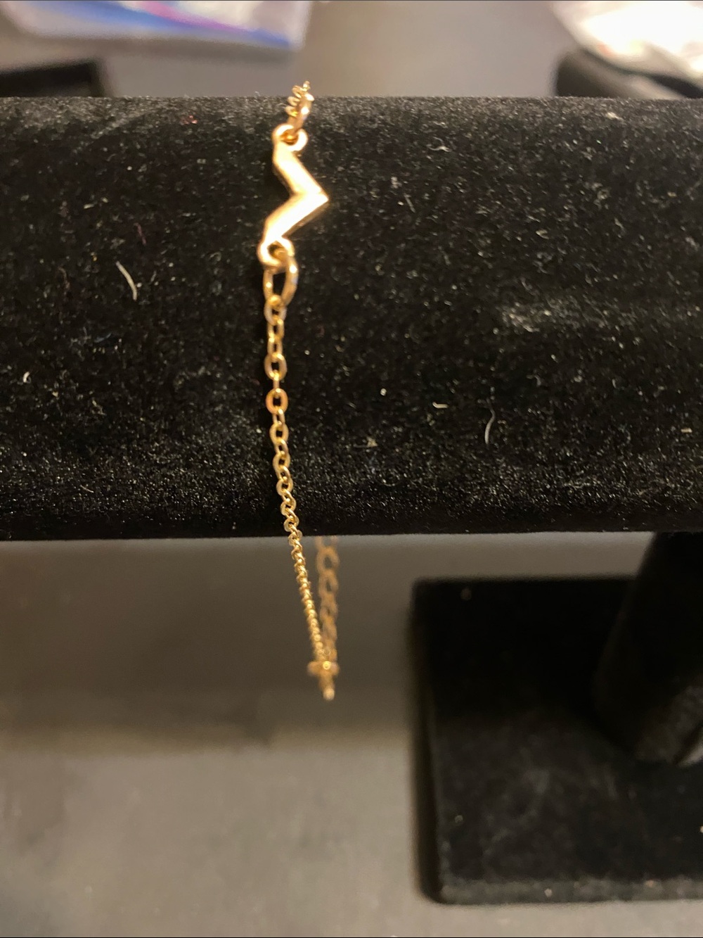 Fashion Jewelry Gold Lightning Bolt Chain Bracelet